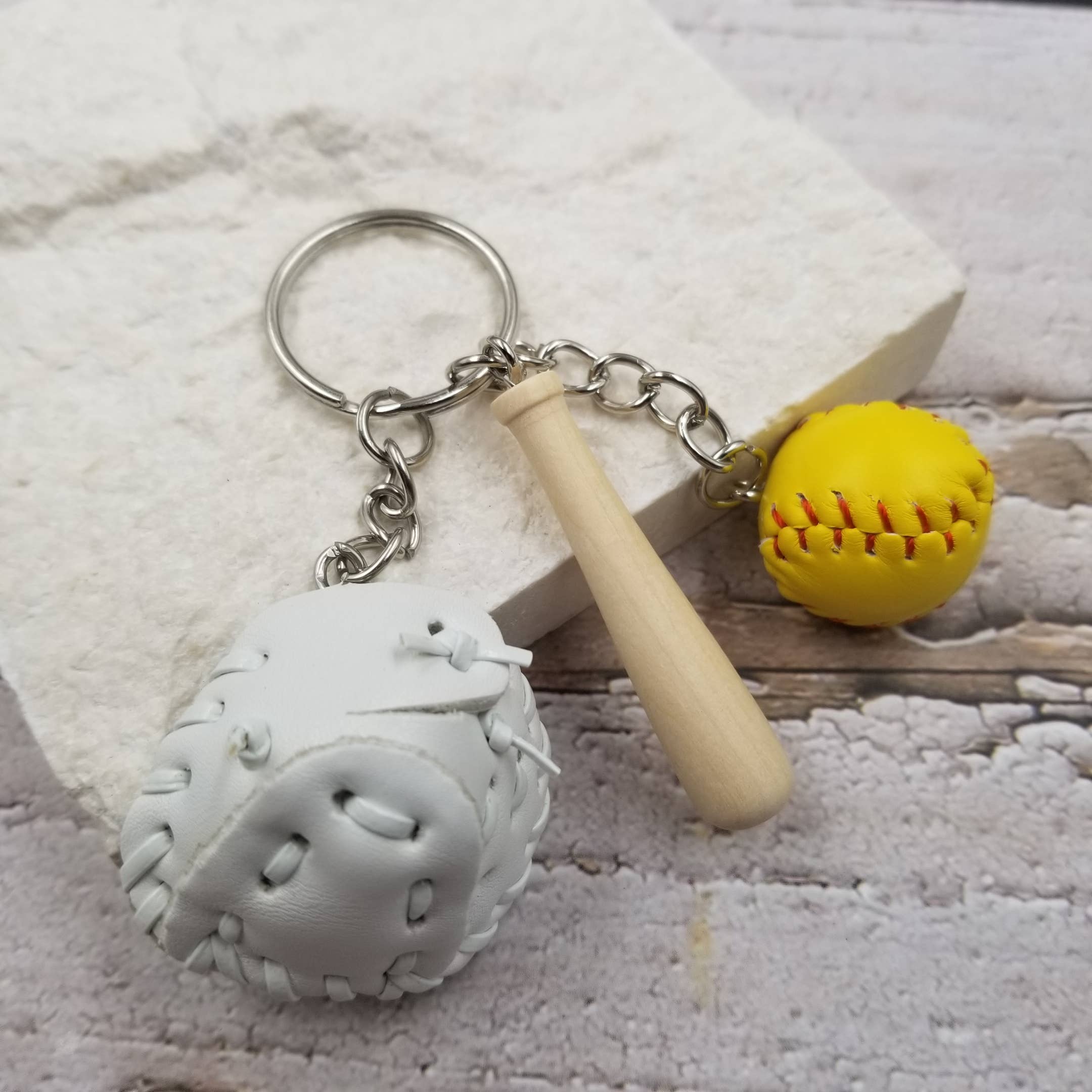 Treasure Wholesale - Vendita all'ingrosso Portachiavi - Donna - Portachiavi da baseball | Miglior regalo5