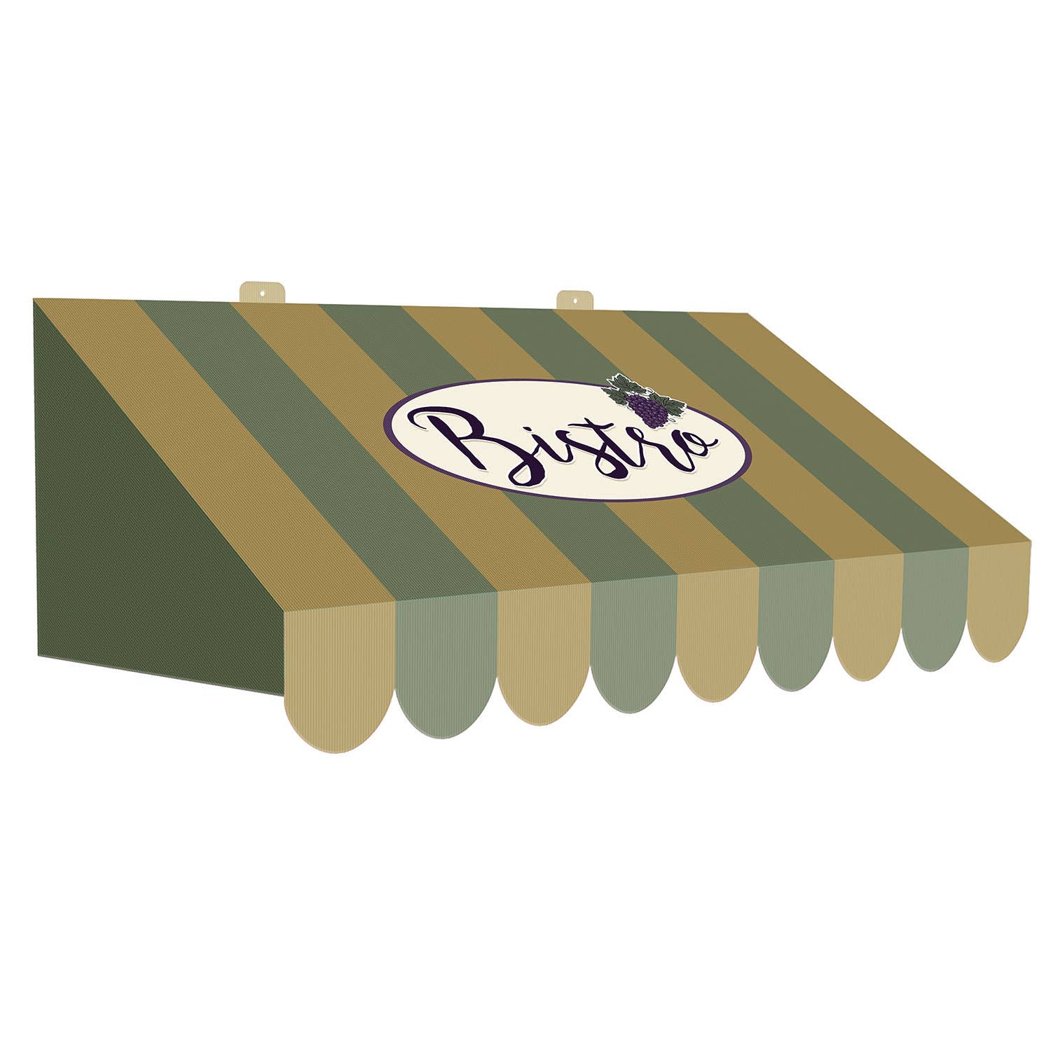 Beistle - Wholesale Wall Accent - 3-D Italian Awning Wall Cardstock Decoration, 24¾" x 8¾"0