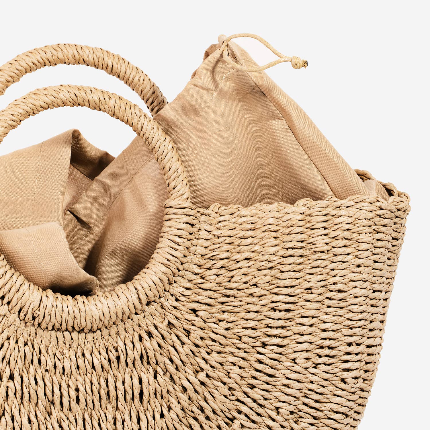 Collections by Fame Accessories - Vendita all'ingrosso Borsa tote - Donna - Borsa tote Half Moon in paglia4