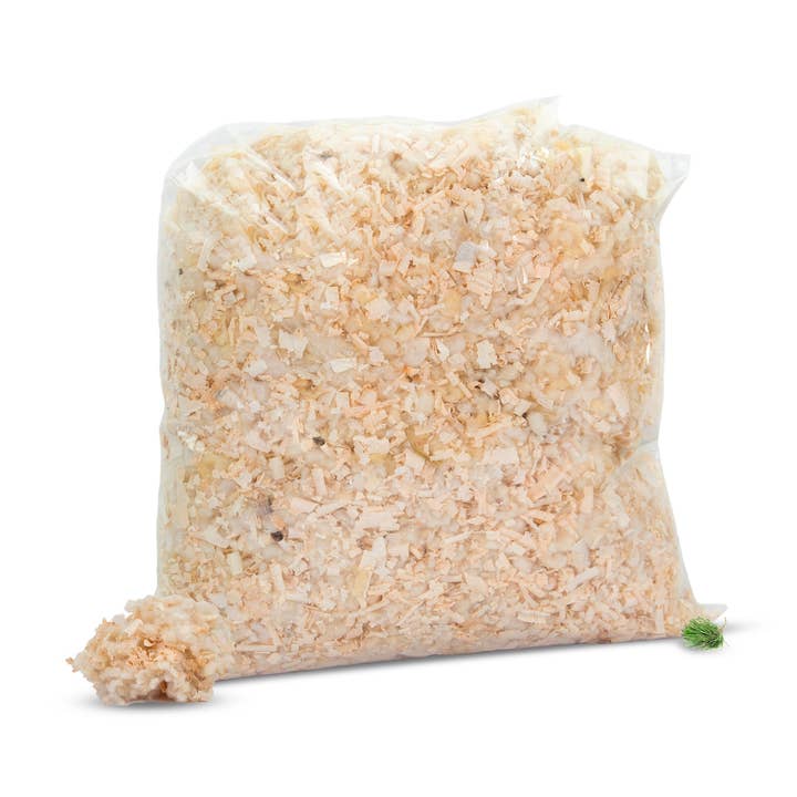 500g Zirbenspäne "1. Wahl" + Bio Schafwolle | Mischung für den Großhandel von Zirbelino