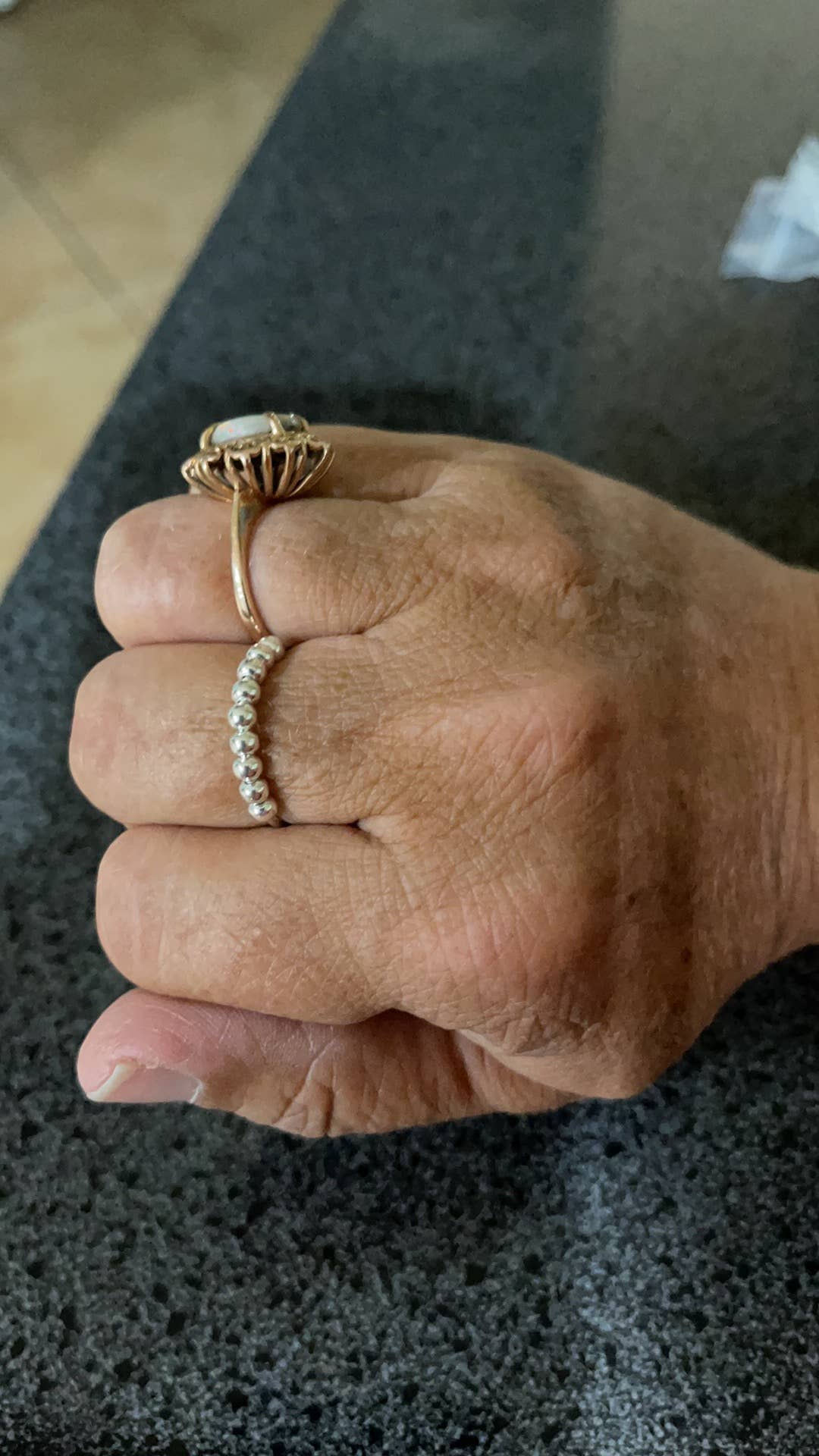 Yourself Expression - Vente Anneau/bague à empiler - Bague Abacus Anxiety Fidget en argent sterling6