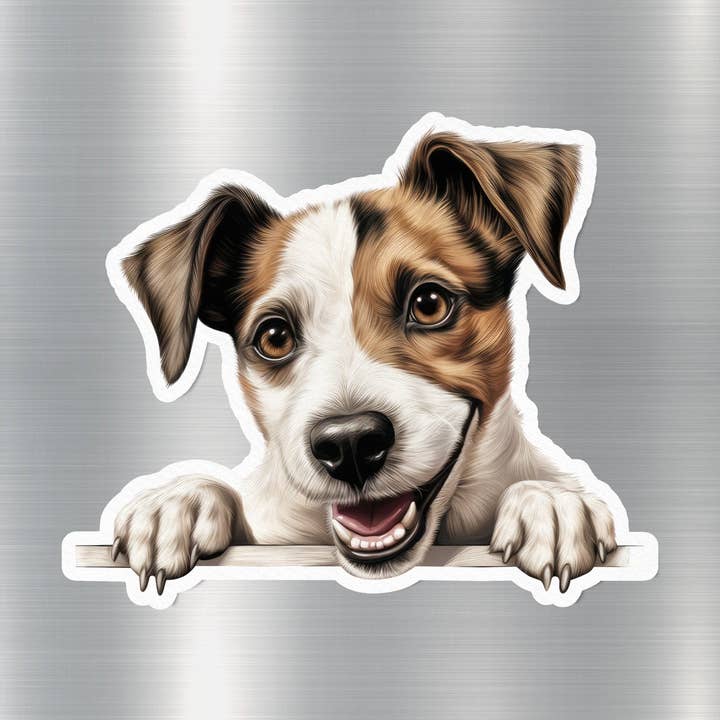 Jack Russell Joy Dog Sticker for wholesale by GraffMerch.com