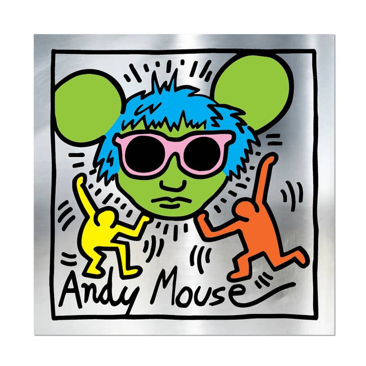 Andy Mouse av Keith Haring - Stansat klistermärke för wholesale av Apply Stickers