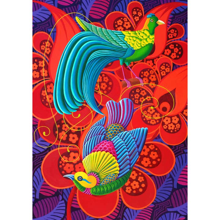 'Birds of paradise' card for wholesale by Tattersfield Designs