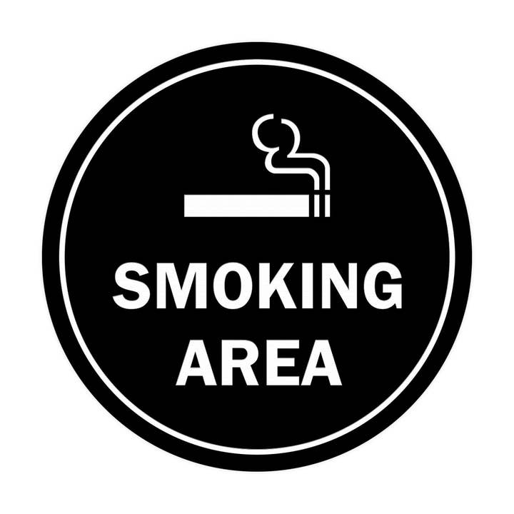 Schild von Lita Circle Smoking Area für den Großhandel von All Quality