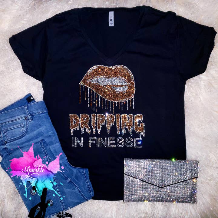 Droppande i Finesse snabbkorrigeringsöverföringsdesign endast för wholesale av Crystallized by Sparkle