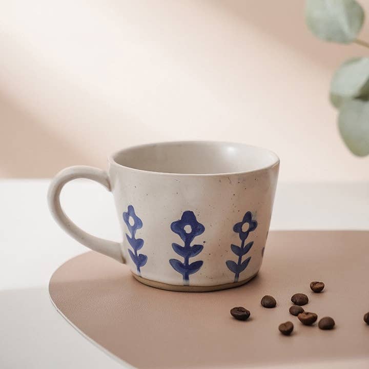 Gohobi (We cover U.S. import duties) – wholesale Coffee/tea cup – Gohobi Hand-painted Geometry Stoneware Mug1