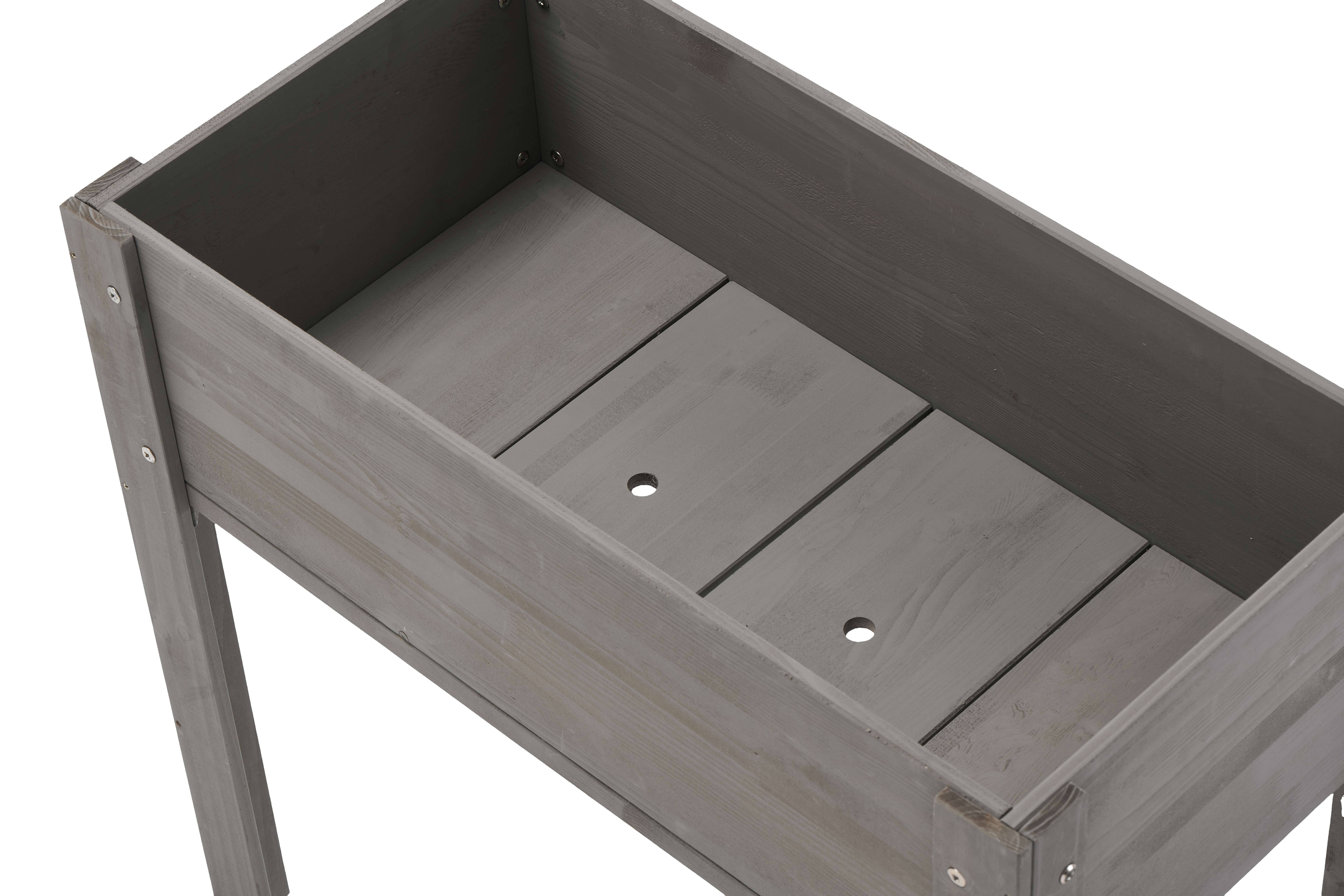 39F Inc. - Wholesale Planter Box - 31" Raised Garden Bed with Legs, Brown/Grey8