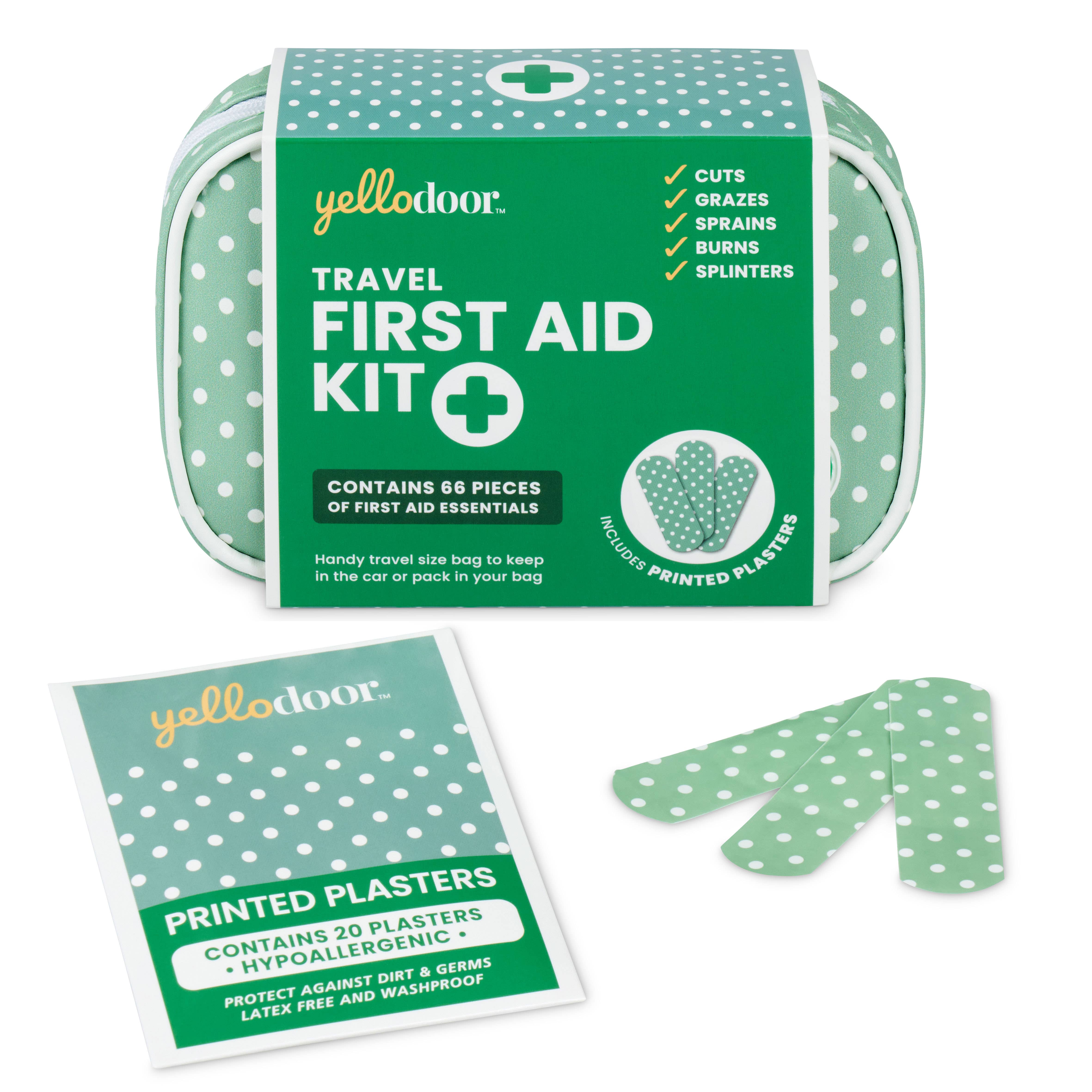 Yellodoor - Wholesale First Aid Kit - 66 Piece Mini First Aid Kit Travel5
