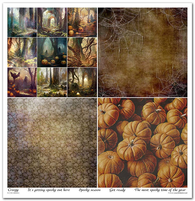 ITD Collection – Engroshandel Scrapbog – SLS-054 - sæt med 11 stk. papir 310x320 mm (12,2x12,6 in) - 200 GSM9