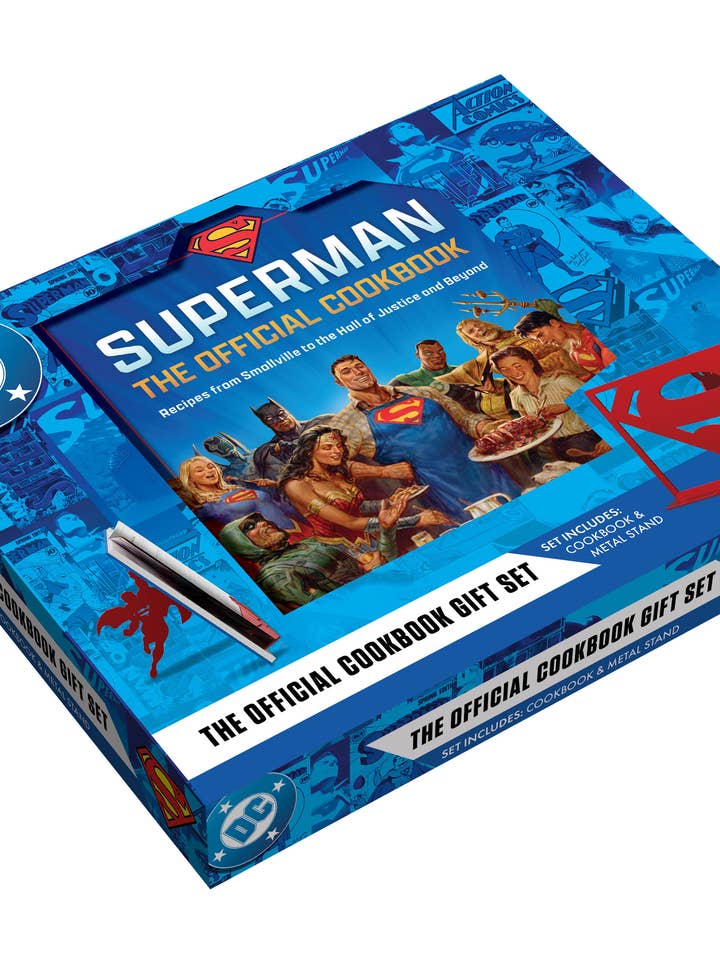 DC: Superman: Il Ricettario Ufficiale e Set Regalo Stand per la vendita all'ingrosso da parte di Insight Editions UK