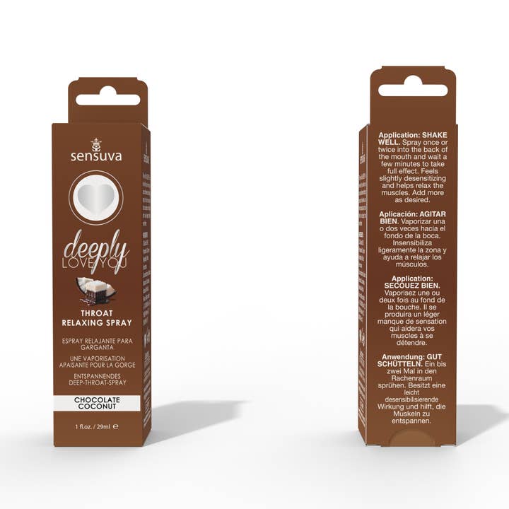 Sensuva - Wholesale Personal Lubricant - Deeply Love You Throat Relaxing Spray - Chocolate Coconut