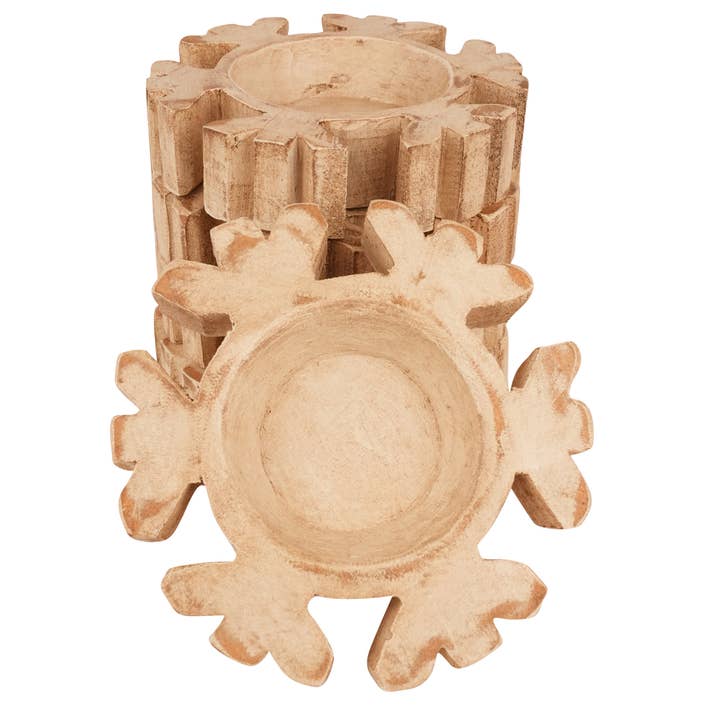 My Amigos Imports - Wholesale Candle Holder - Snowflake Bowl-8-9 x 8-9 in-Christmas-Candle Ready-Snowflake