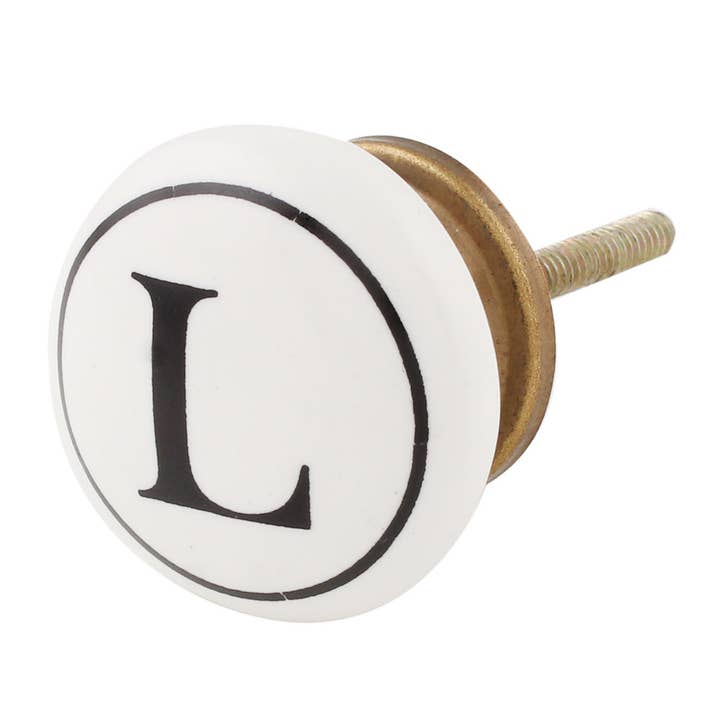 Daana Paani LLC – wholesale Knob/pull – 12 Pieces L Alphabet Letter Knobs and Pulls1