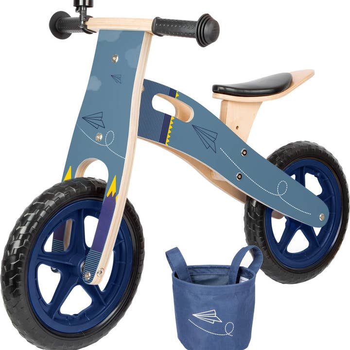 small foot - Wholesale Bike/Scooter - Kids - Balance Bike Blue Paper Airplane2