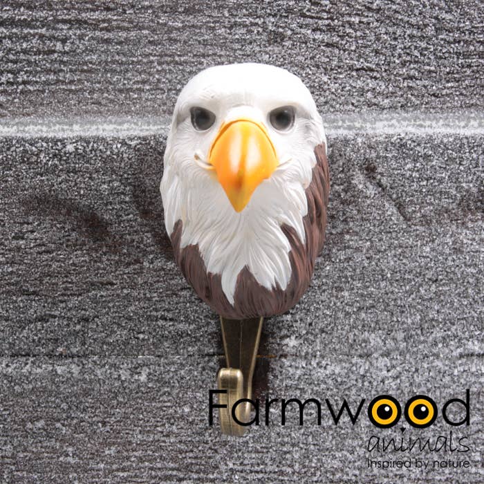 Imhof & Stevens BV - Wholesale Wall Hook - COAT HOOK HOOK'D! EAGLE 7X5.5X11.5 CM FARMWOOD ANIMALS1