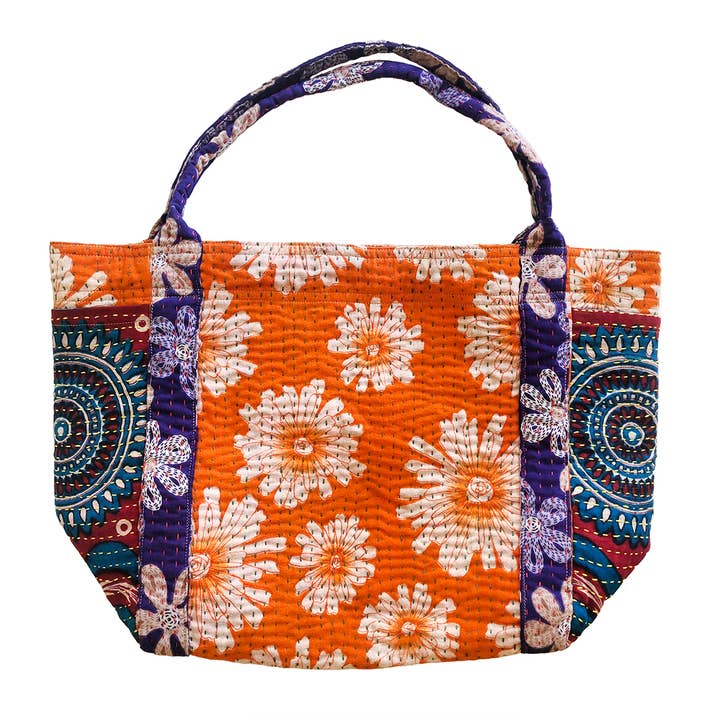 WorldFinds - Wholesale Tote Bag - Women's - Kantha Carryall Bag3