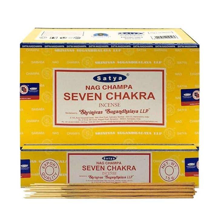 Satya - Sept Chakras pour la vente par Earths Elements Wholesale
