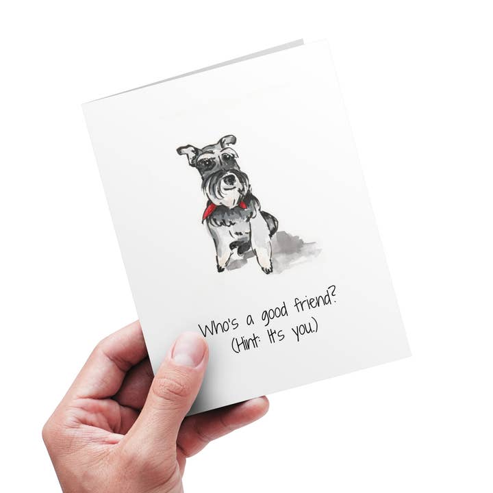 Vem är en god vän Vikbart Gratulationskort med Kuvert 5x7 för wholesale av Maria Langgle