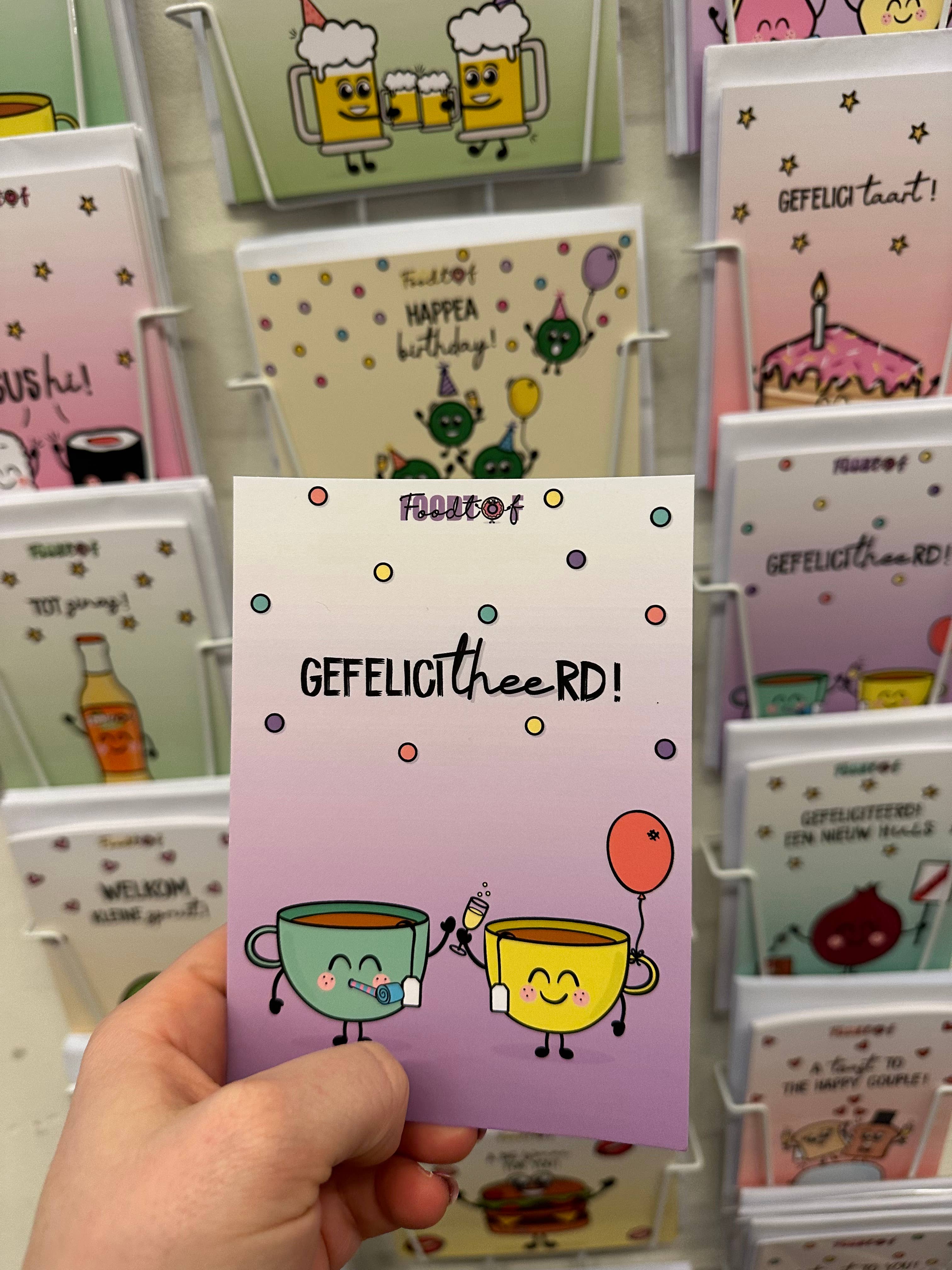 FOODTOF - Vente Cartes d'anniversaire - Carte d'anniversaire « Félicitations »1