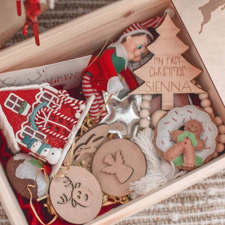 Timber Tinkers - Wholesale Christmas decoration - Christmas Box - Santa 3