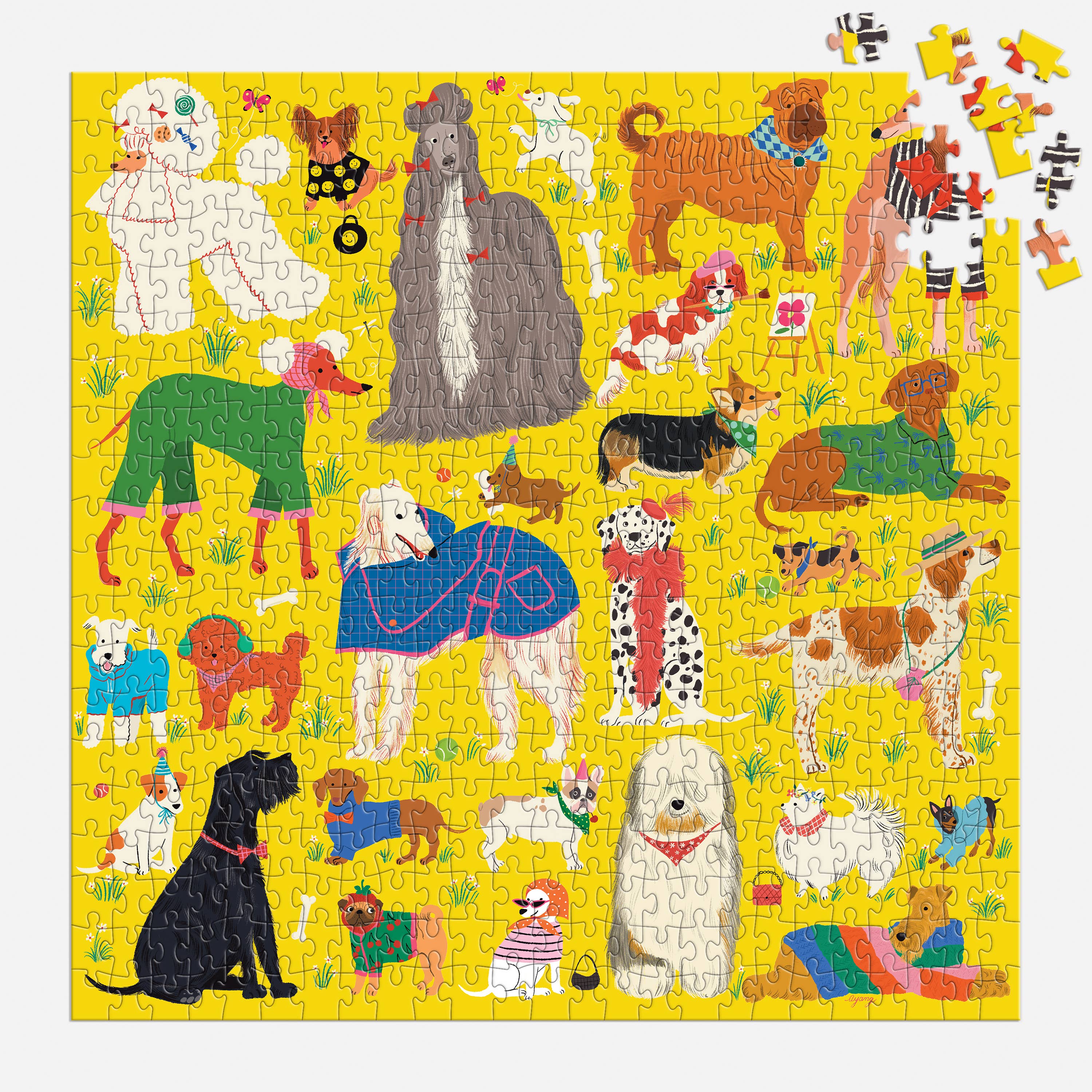 Chronicle Books - Wholesale Puzzle - Adult - Fashionable Dogs 500 Piece Puzzle1