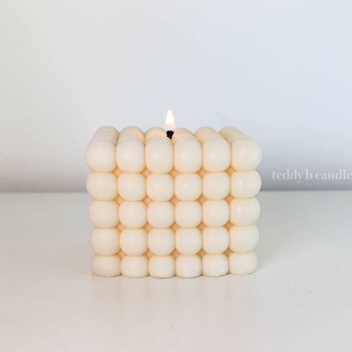 teddy b candles - Vente Bougies originales - Bougie à une mèche moyenne à bulles (copie)5