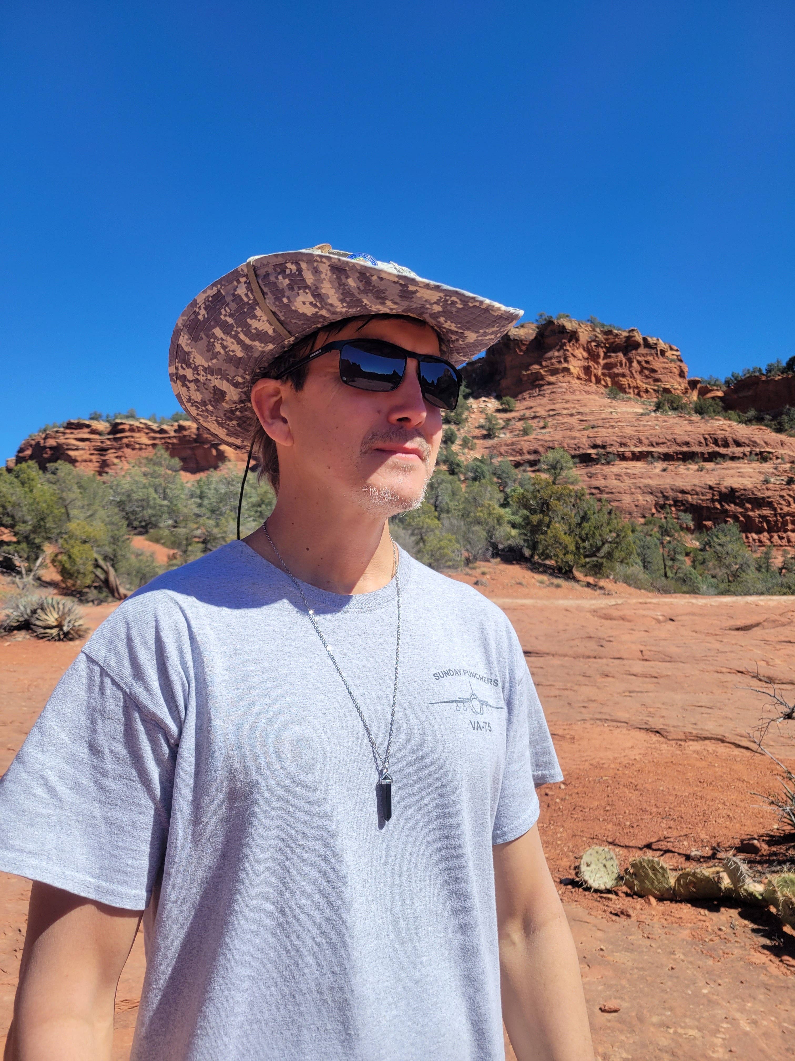 Karelia Creations - Wholesale Pendant/Charm Necklace - 6-Point Shungite Pendant on a 28" Stainless Steel Necklace4