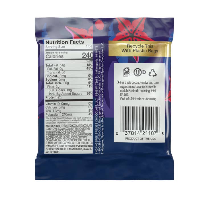 Delectable Samplings - Venta al por mayor Chocolate - Star Fish - Relleno de frambuesa con 60% de chocolate negro, 1.5 oz1