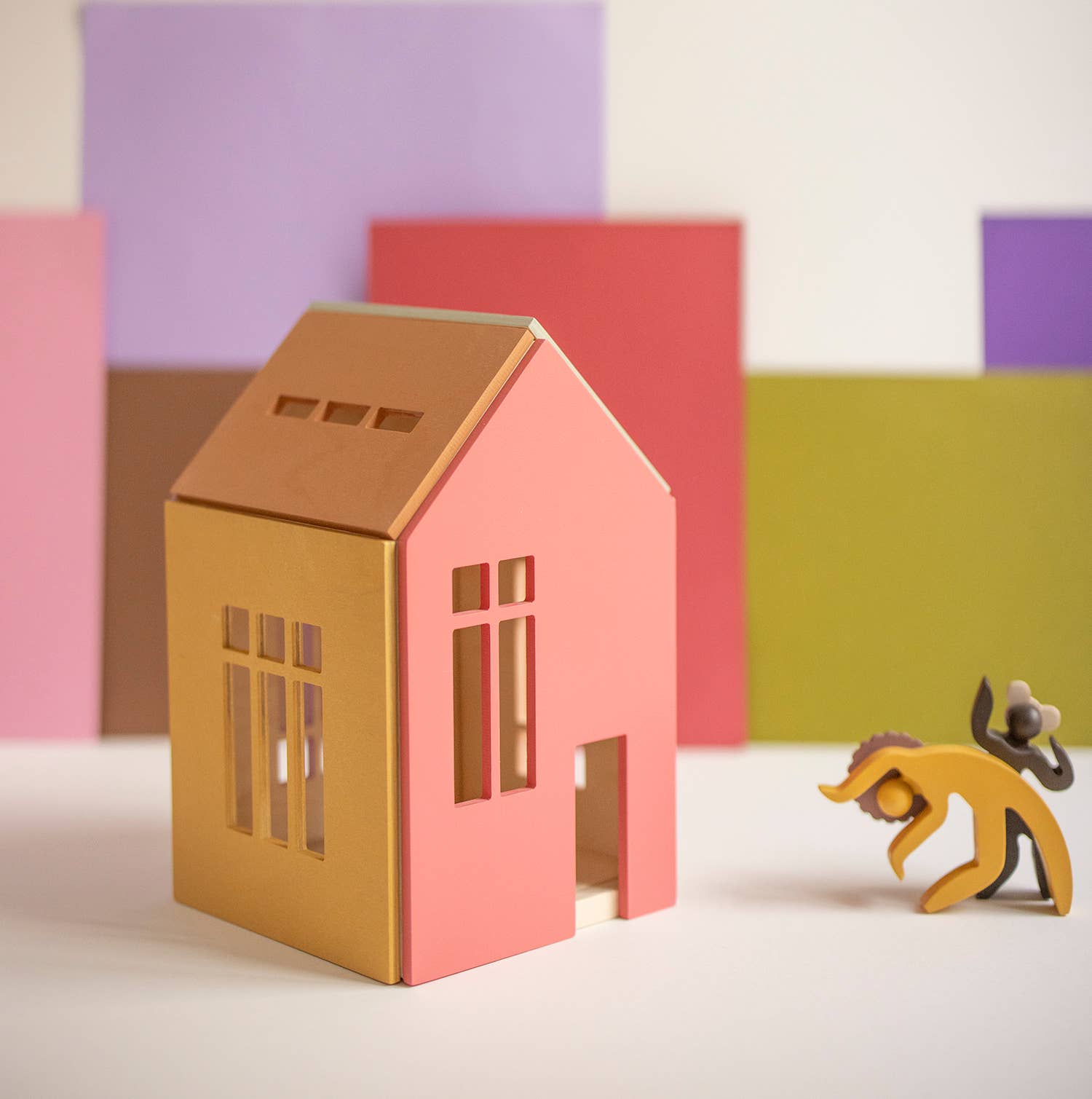 Babai – Großhandel Puppenzubehörset – Kinder – Babai Puppenhaus auf Magneten, Größe L, Lollipop-Farben10