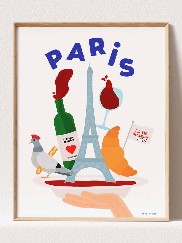 Tirage d'art "Paris Clichés" (A3) pour la vente par Thomas Gravereau