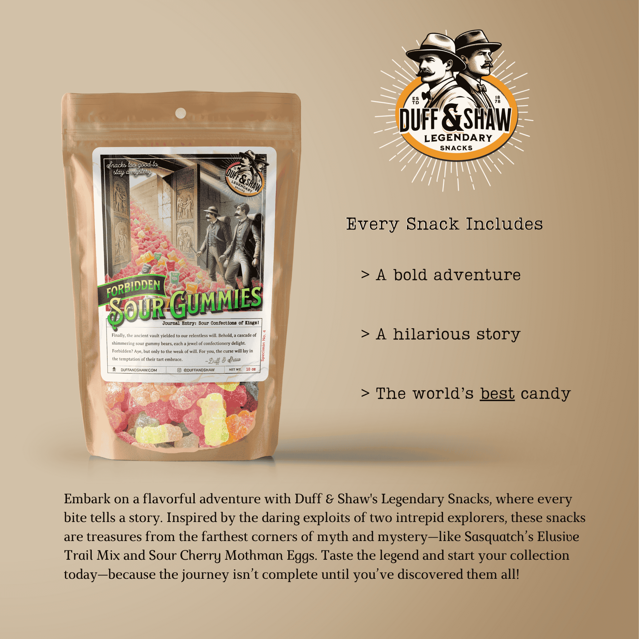 Duff & Shaw - Legendary Snacks - Wholesale Gummy - Forbidden Sour Gummies4