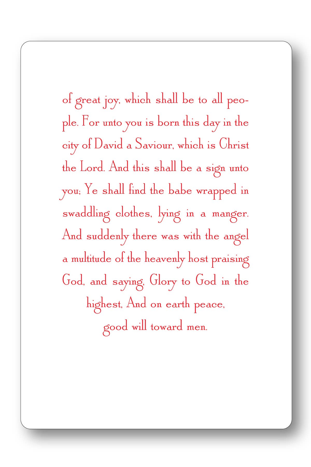 Maison de Papier - Wholesale Religious Card - VEC249888 Christmas Story Prayer Card1