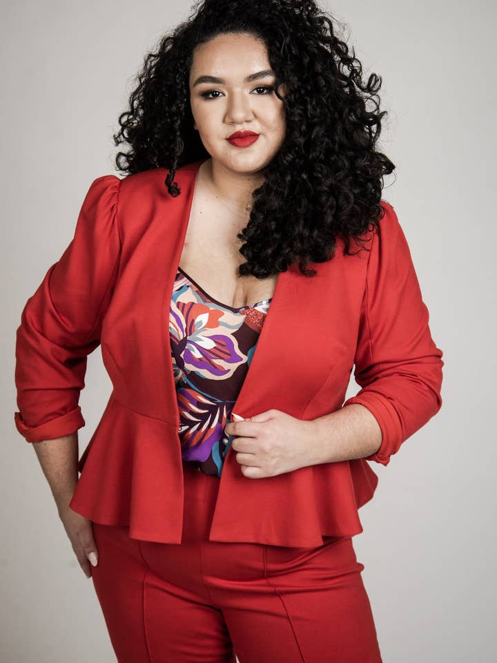 Joey Peplum Jacket for wholesale by Mayes NYC