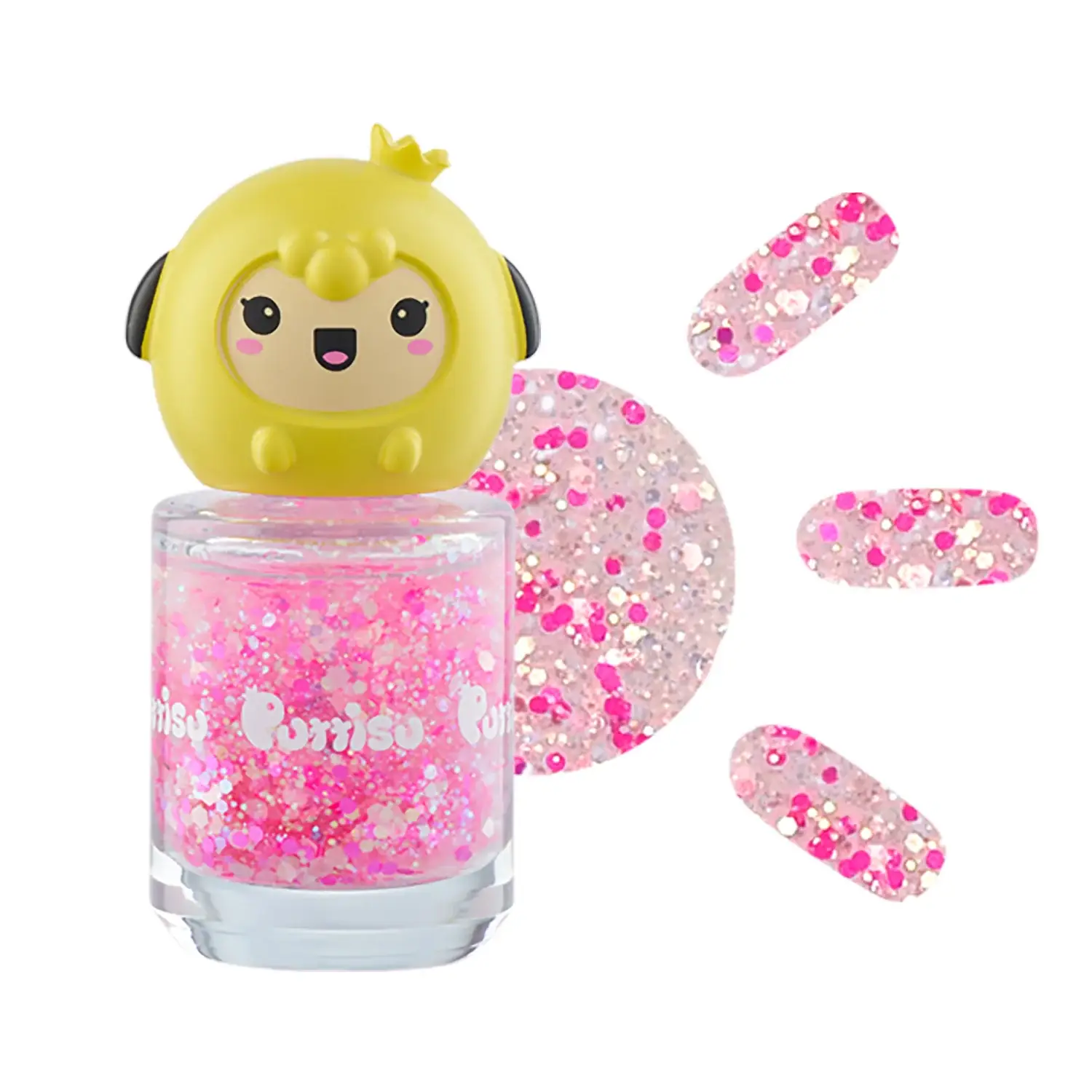Puttisu - Wholesale Nail Polish - Safe Peel-Off Kids Nail Polish - GLITTER7