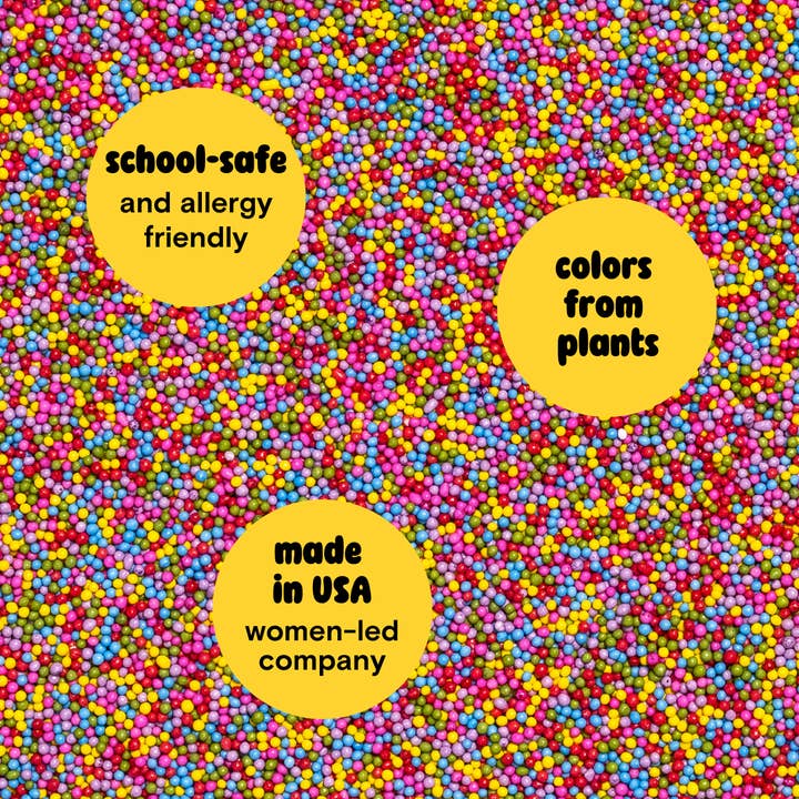 Supernatural - Wholesale Sprinkles - Dye-Free Rainbow Nonpareils, 1LB Bag 1