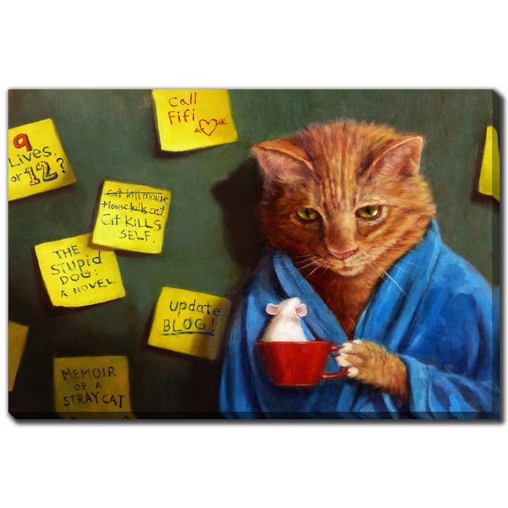 Writers Block Printed 38x60 Canvas Wall Art for wholesale by Streamline Art