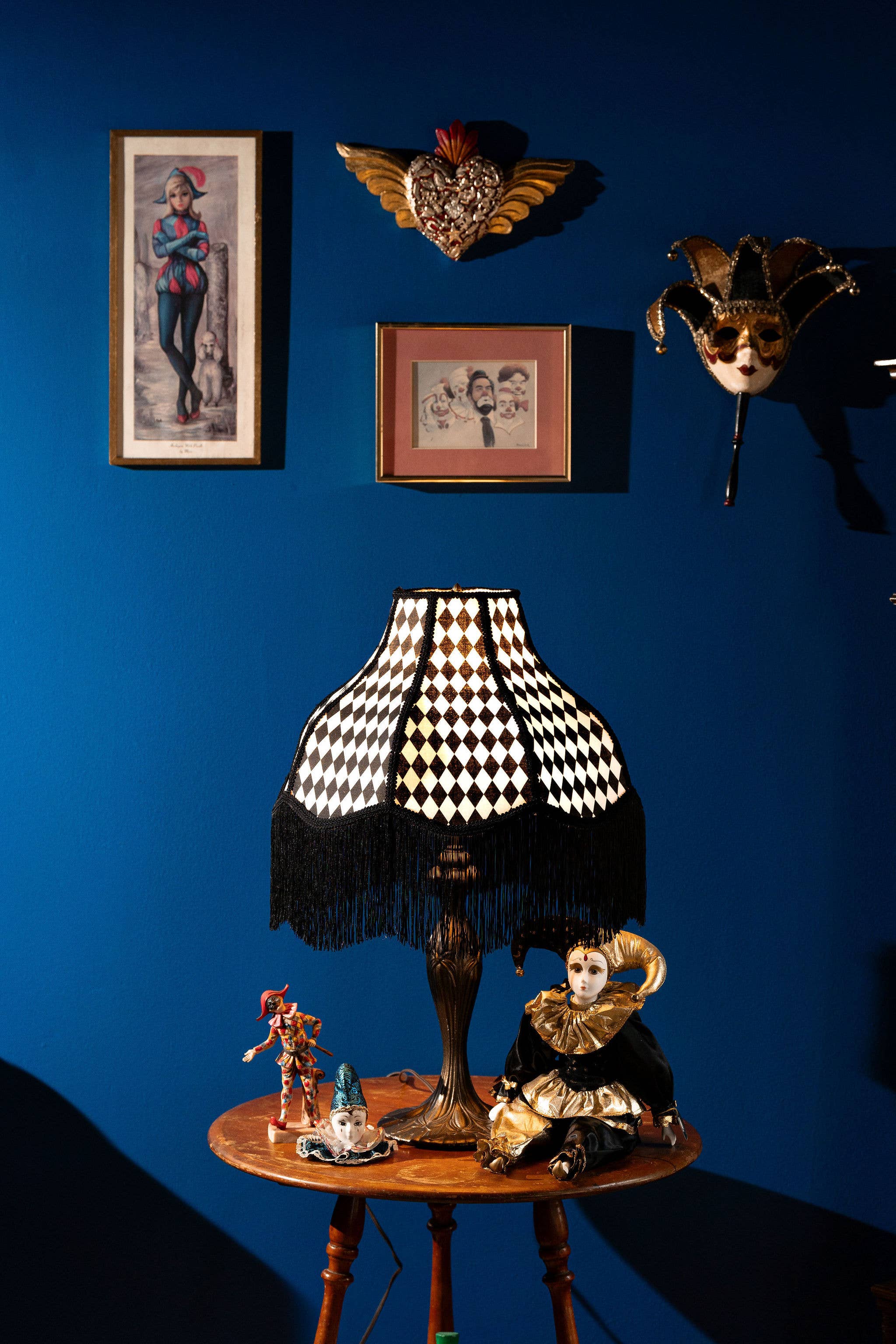 Not Your Grandma's Lampshades - Wholesale Lamp Shade - Black & White Diamonds Lampshade ~ Victorian Style