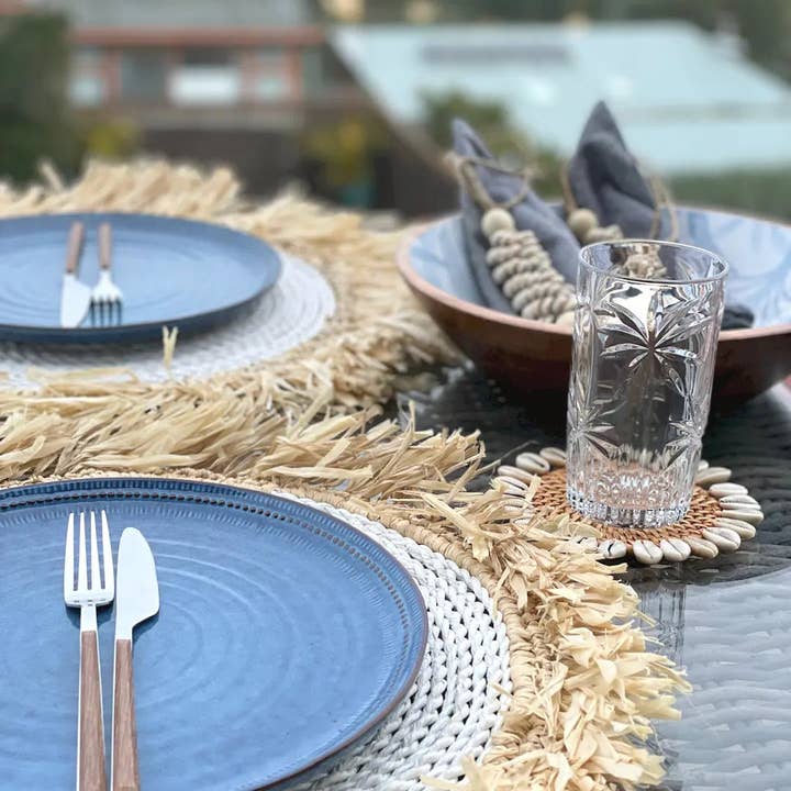 Boho Coastal Woven Placemats for wholesale by Suksma