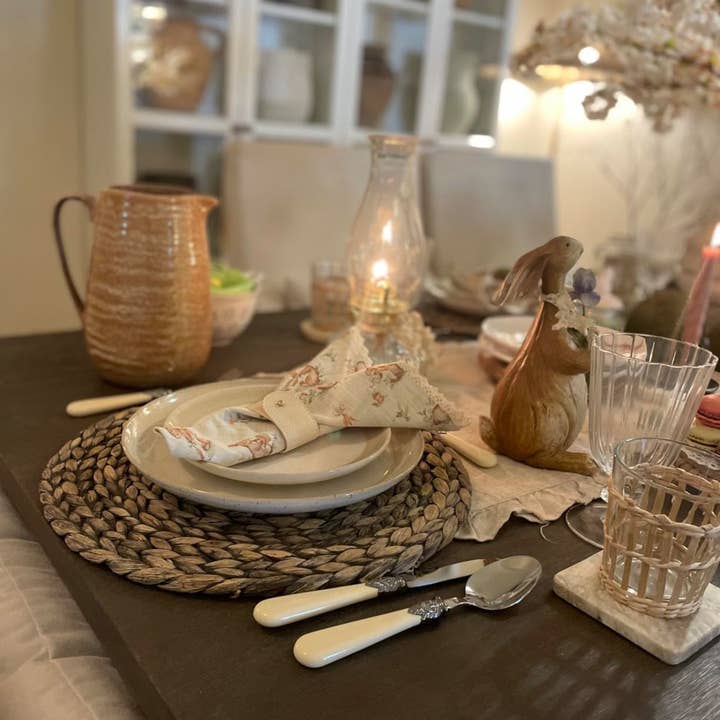 ANNOVA - Wholesale Cutlery set - ANNOVA Cream Silverware Set 24 Pieces Antique Style4