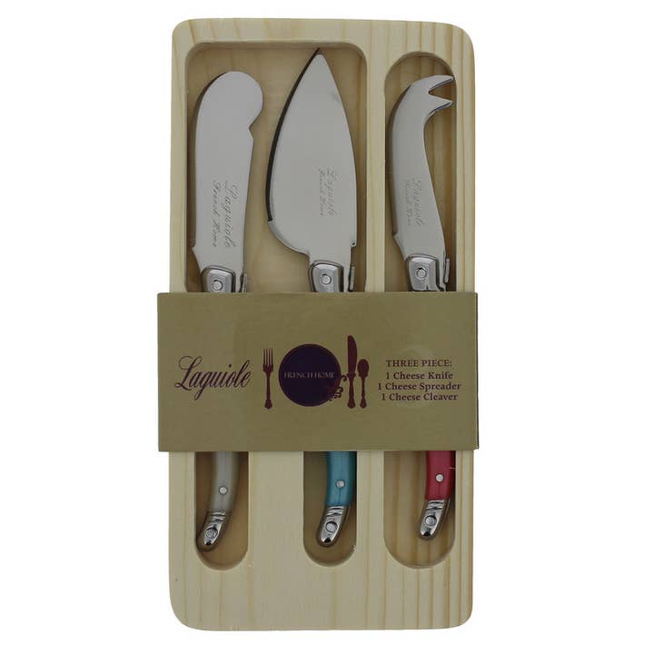 French Home - Wholesale Cheese Spreader - Laguiole 3-Piece Cheese Knife Set