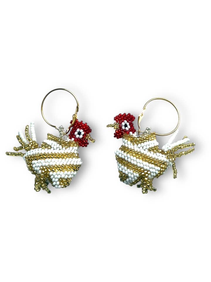 Boucles d'oreilles Oiseau blanc pour la vente par Truhanas