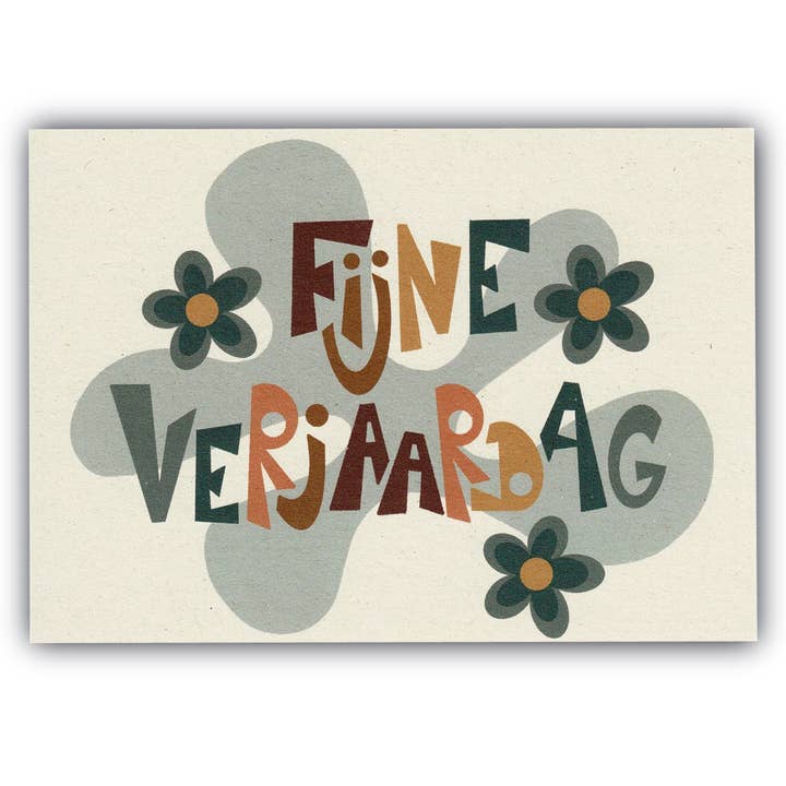 Nachhaltige Postkarte Alles Gute zum Geburtstag für den Großhandel von Buro Binnenveld Illustraties