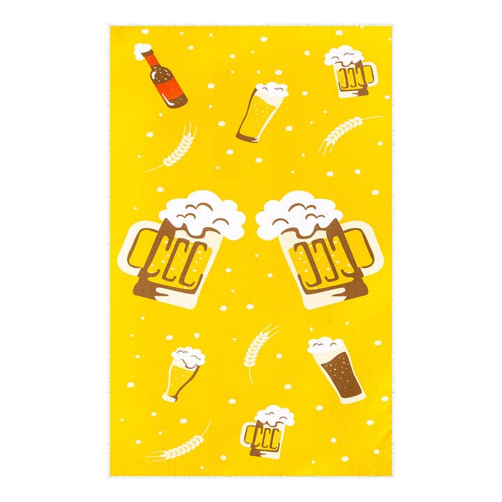 KYLIE CRAZY - Wholesale Beach Towel - Beach Towel, fun bath towel BEER 100x1602