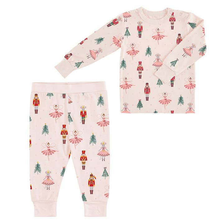 Two-Piece Pajama Set - Pink Nutcracker for wholesale by Stephan Baby by Creative Brands