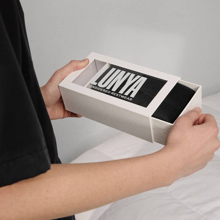 Immersed Black Weighted Silk Sleep Mask for wholesale on Faire3