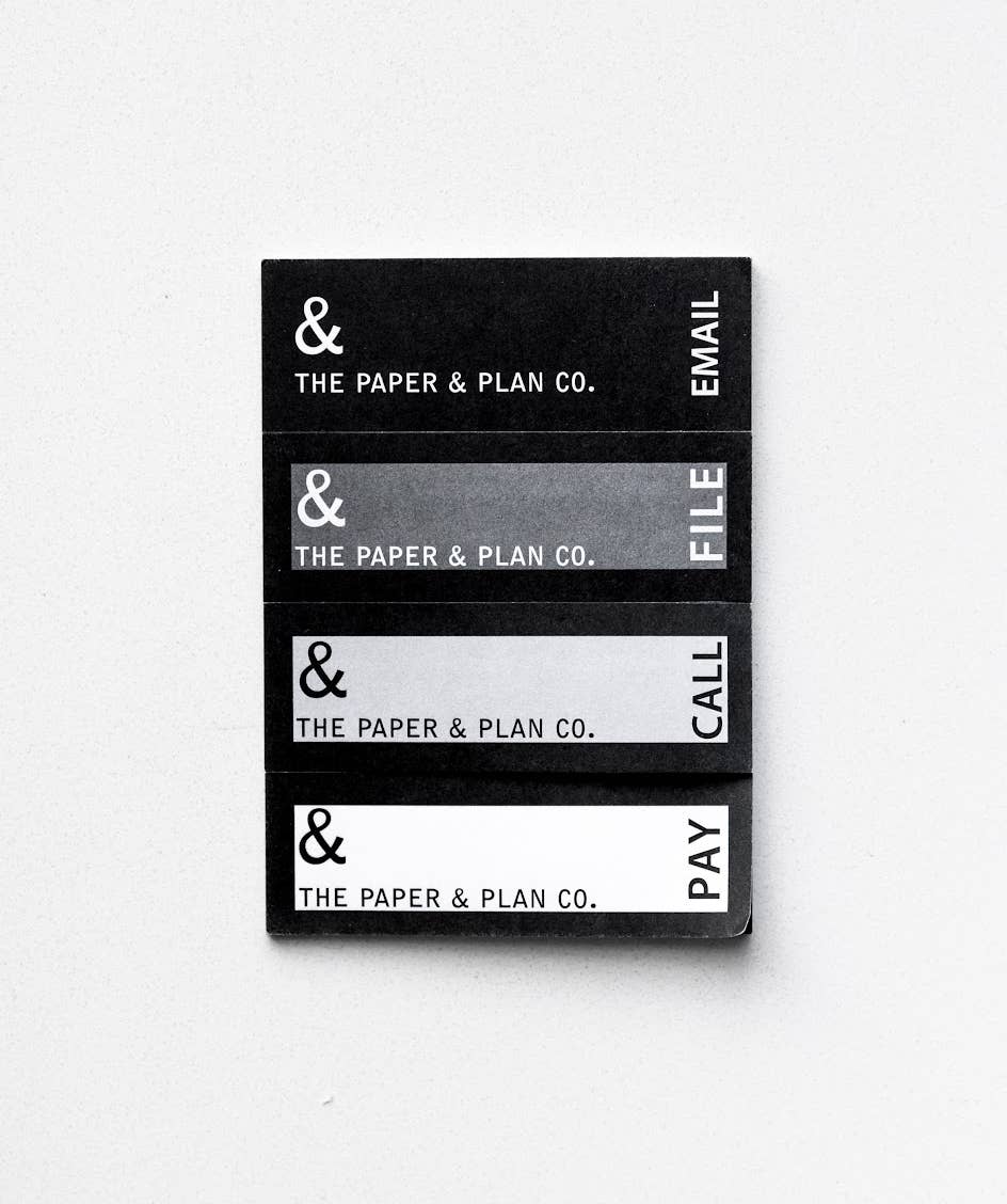 The Paper and Plan Co. - Wholesale Stationery/Notecard Set - Page Flags