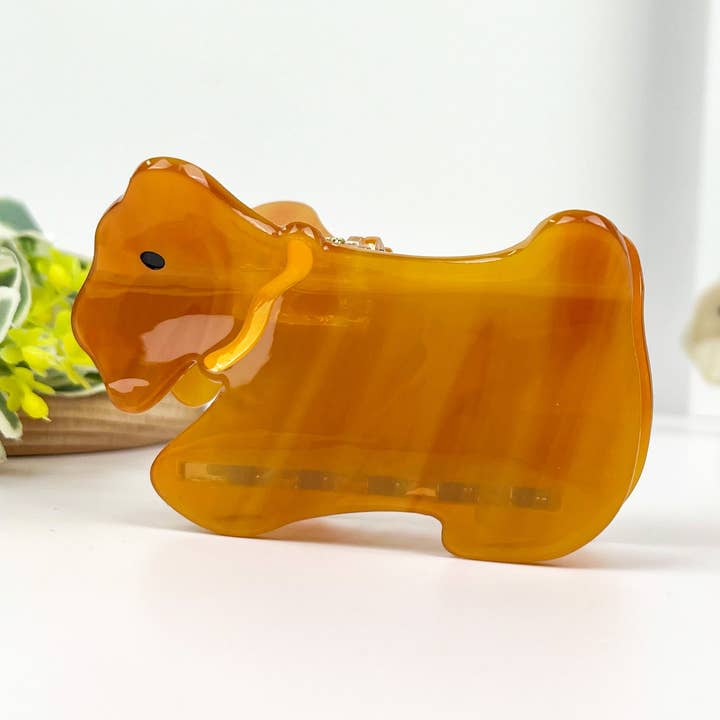 Cute Puppy Hair Clip,Acetate Animal Hair Claw for wholesale by TheDivaSoap