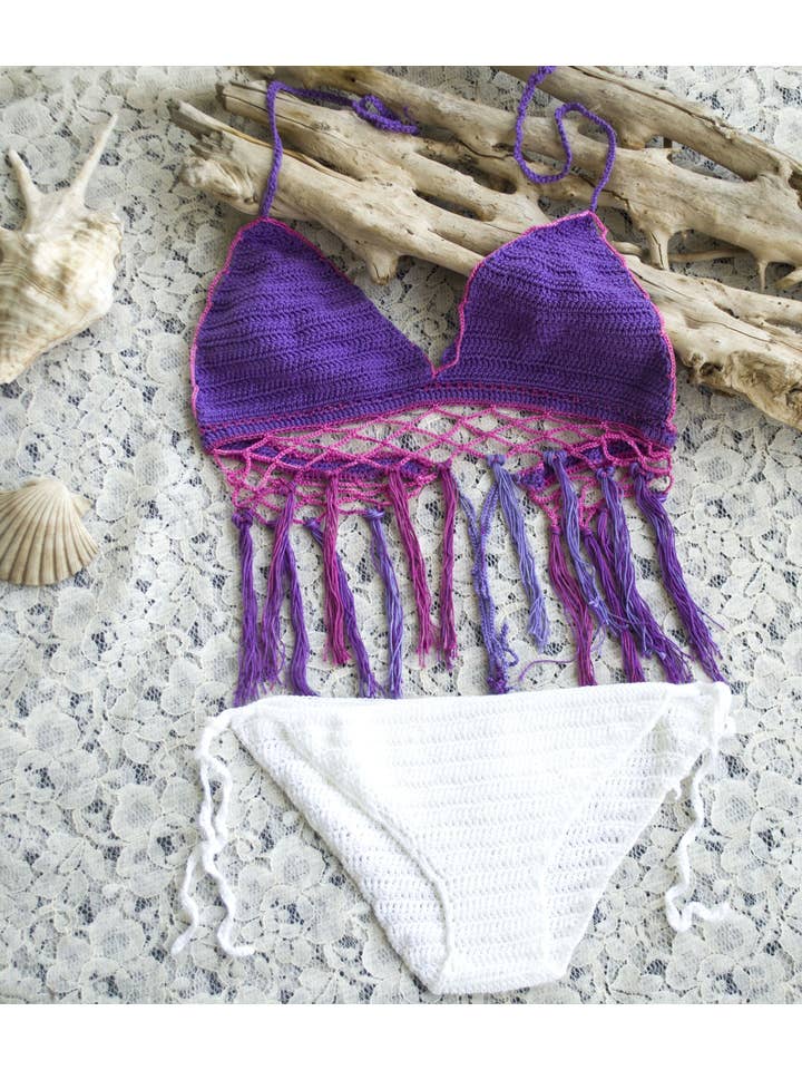 mayAqua - Wholesale Two Piece Swimsuit - Women's - Crochet Bikini Set, Mix and Match Sexy Swimwear, Crochet2