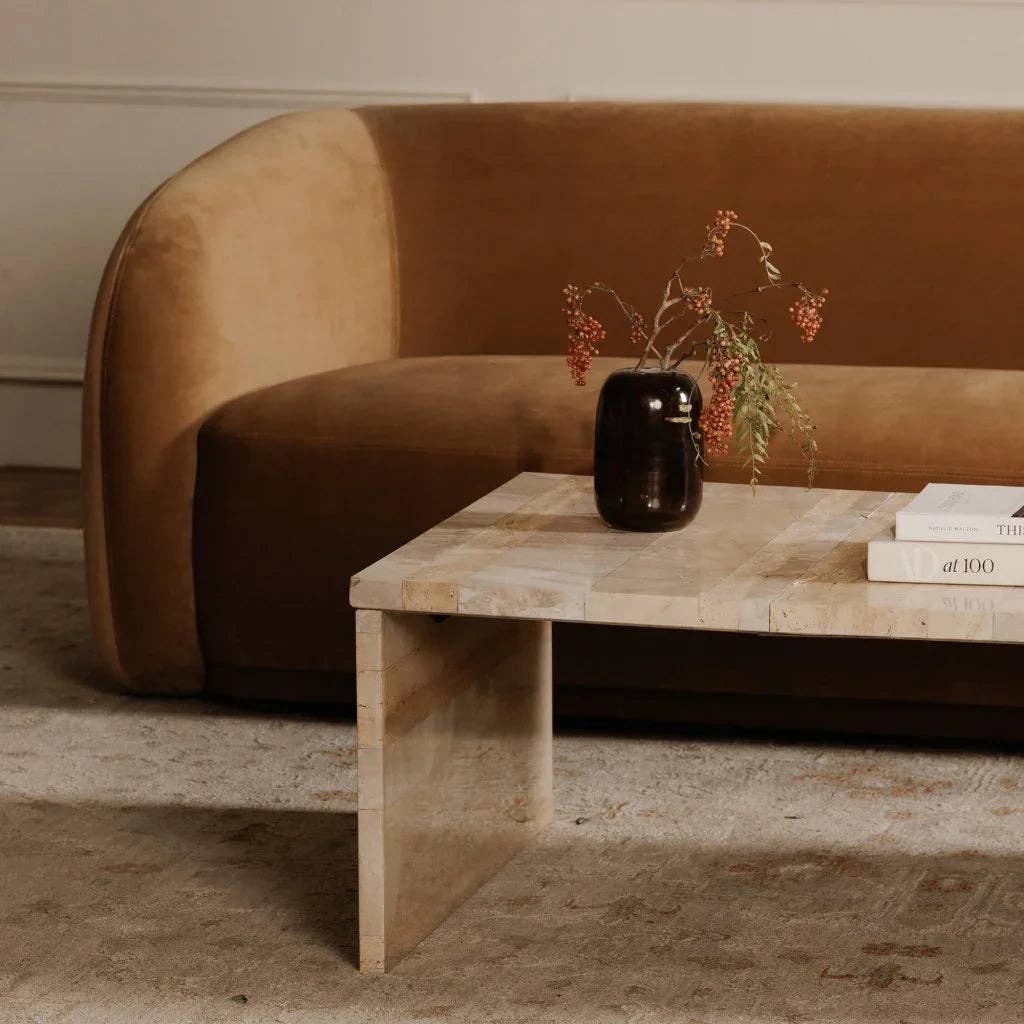 LOOMLAN - Wholesale Coffee Table - Rosa Rosso Levanto Marble Outdoor Coffee Table2